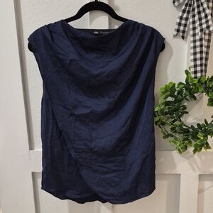 Zara Deep Blue Women's Blouse